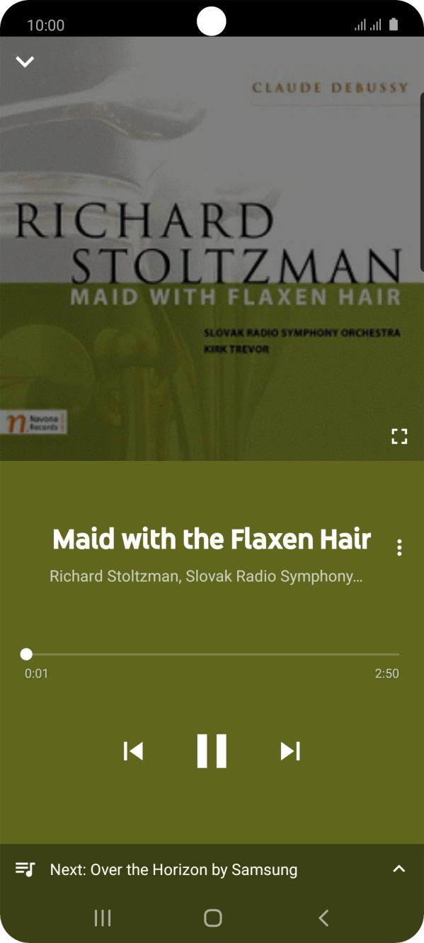 Press arrow right to go to the next audio file.