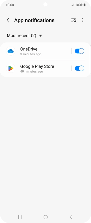 Press the drop down list. Press the drop down list.
