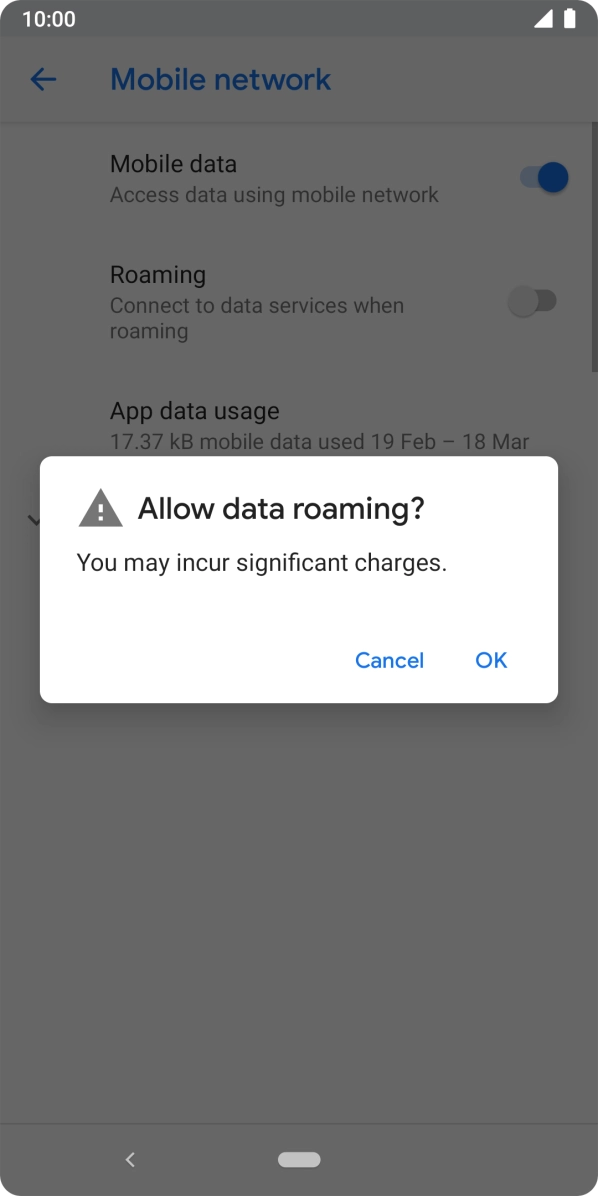 If you turn on the function, press OK.