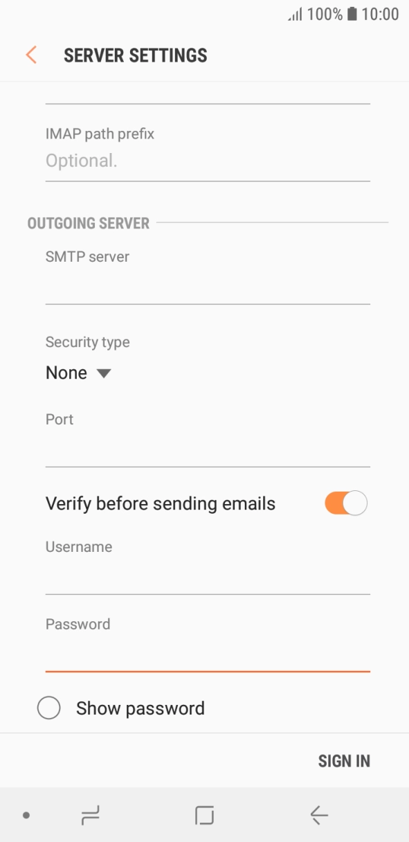 Press SIGN IN. Press SIGN IN.