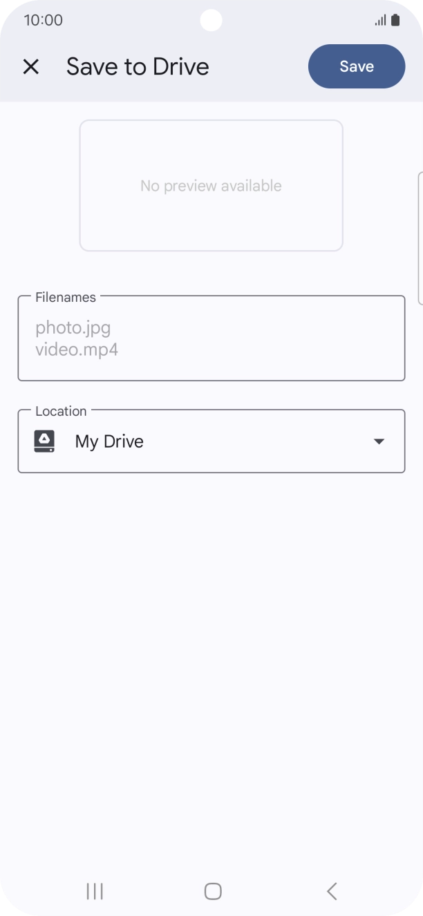 Press the field below 'Location' and go to the required folder. Press the field below 'Location' and go to the required folder.