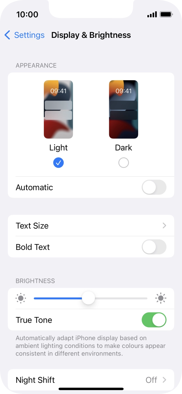 Press Dark. Press Dark.