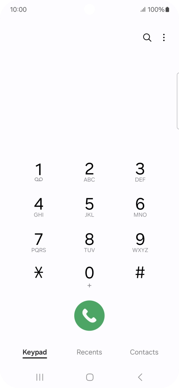 Press the menu icon. Press the menu icon.