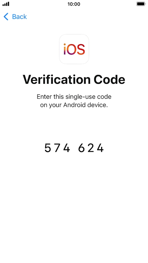 Follow the instructions on the screen and in the 'Move to iOS' app to transfer the content from the Android phone to your phone and set up your phone and prepare it for use.