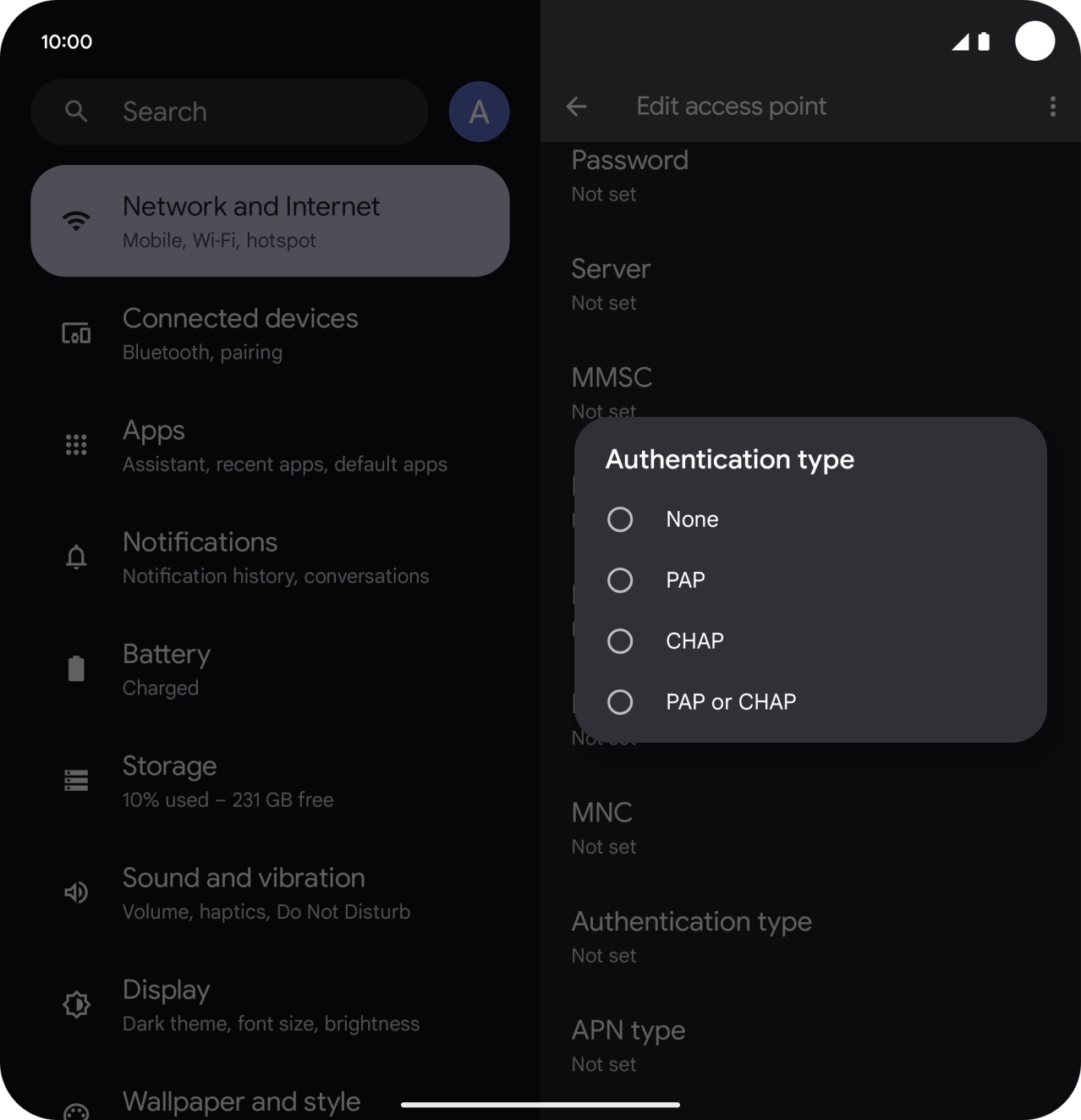 Press PAP. Press PAP.