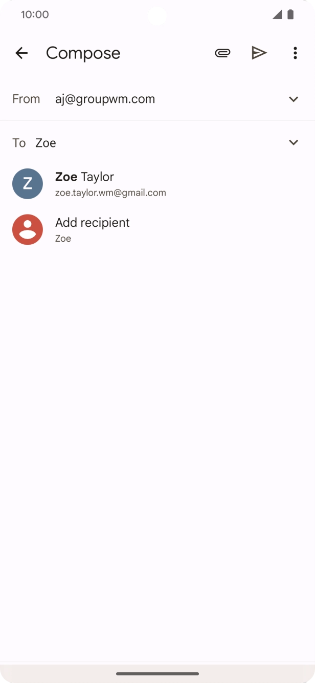 Press the required contact.