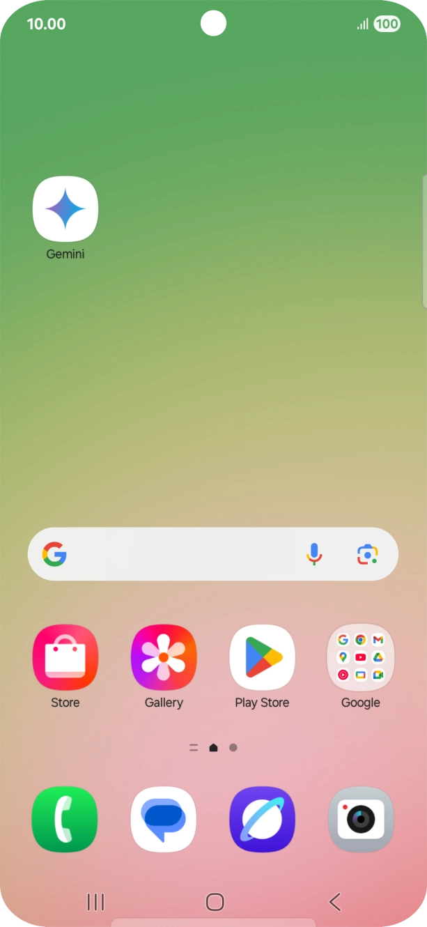 Press and hold the required app icon.