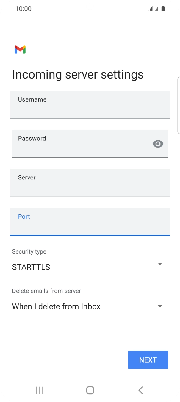 Press the drop down list below 'Security type'.