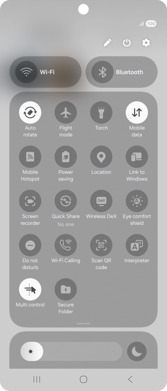 Press the screen recording icon.