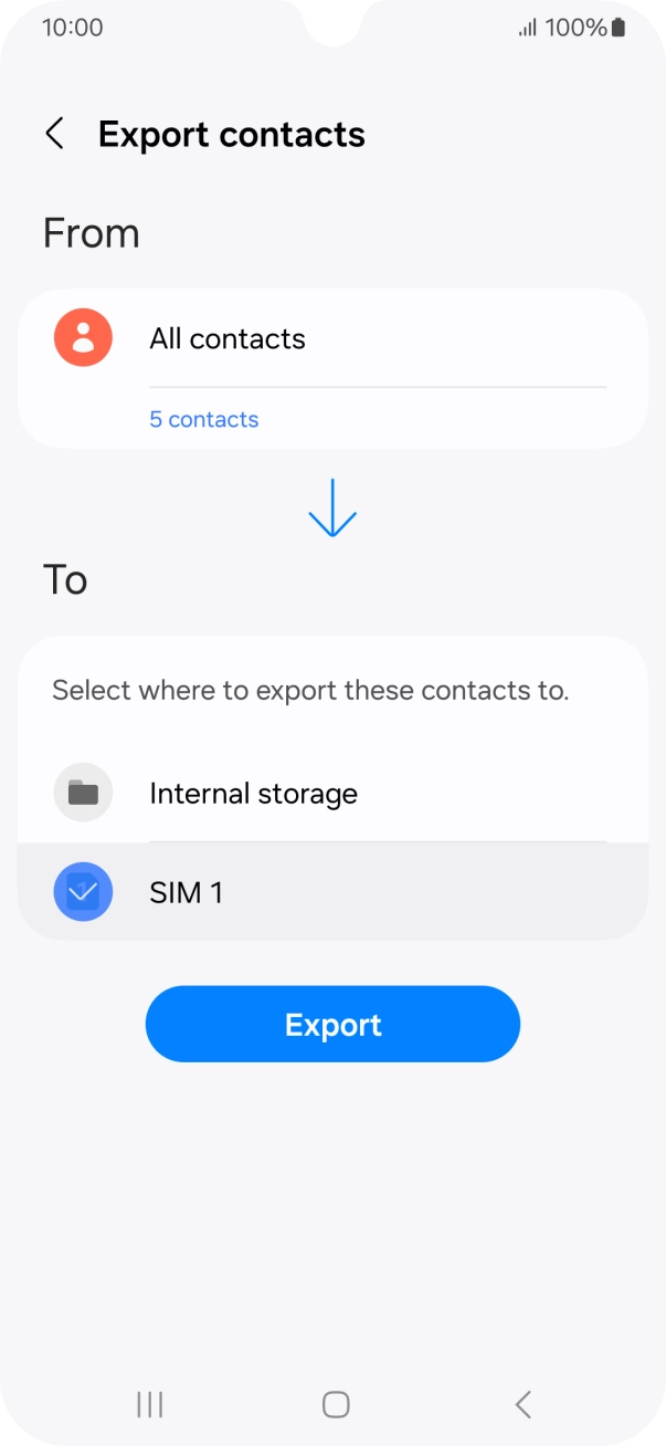 Press Export. Press Export.