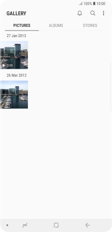 Press ALBUMS and go to the required folder. Press ALBUMS and go to the required folder.
