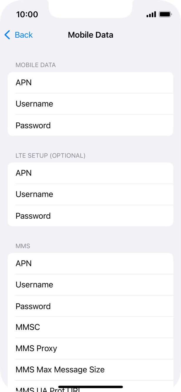 Press APN and key in idata.o2.co.uk.