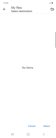 To create a new folder, press the new folder icon and follow the instructions on the screen to create a new folder. To create a new folder, press the new folder icon and follow the instructions on the screen to create a new folder.