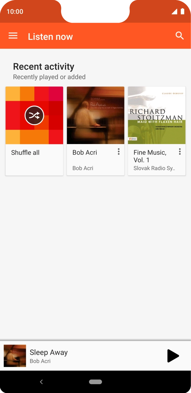 Slide your finger right starting from the left side of the screen. Slide your finger right starting from the left side of the screen.
