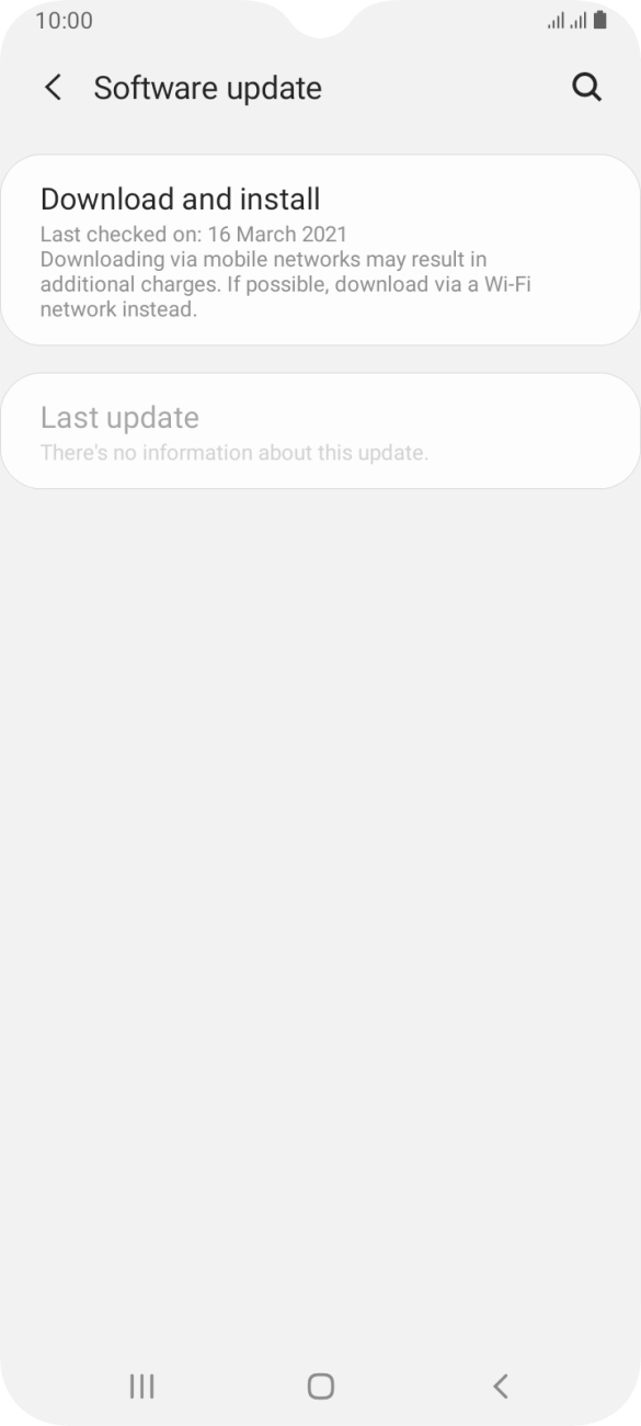 Press Download and install. If a new software version is available, it's displayed. Follow the instructions on the screen to update the phone software. Press Download and install. If a new software version is available, it's displayed. Follow the instructions on the screen to update the phone software.