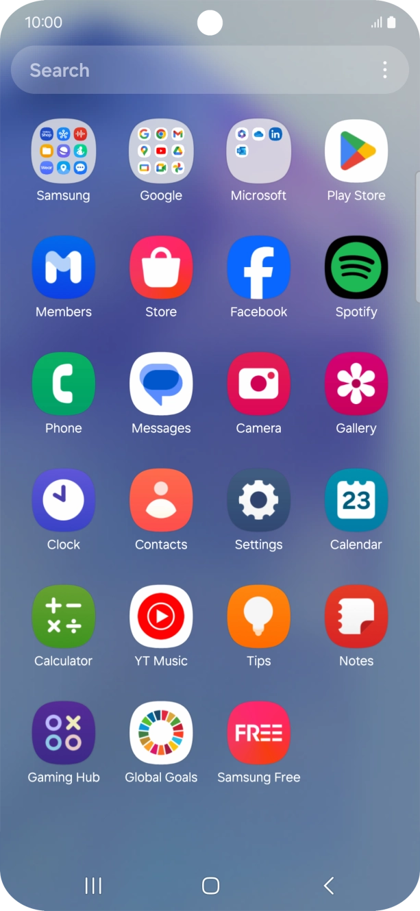 Press Gallery and go to the required folder. Press Gallery and go to the required folder.