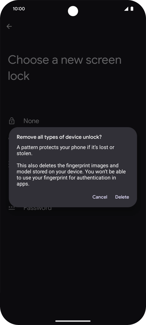 Press Delete. Press Delete.