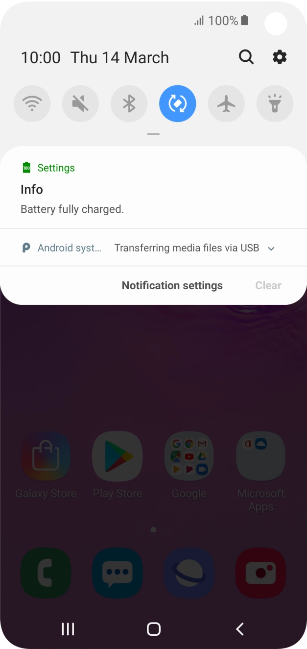 Press Android system.