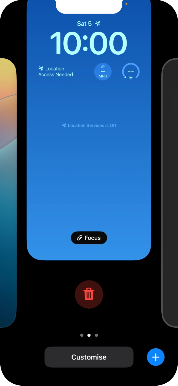 Press the delete icon. Press the delete icon.