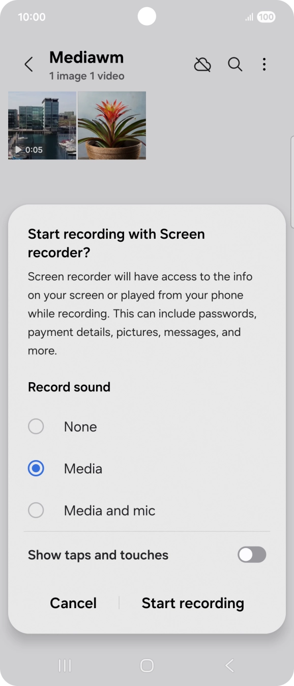 Follow the instructions on the screen to select the required settings.