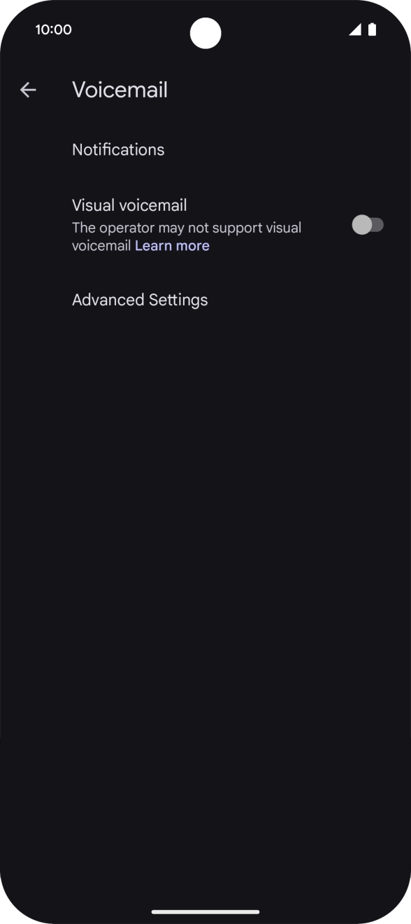 Press Advanced Settings.