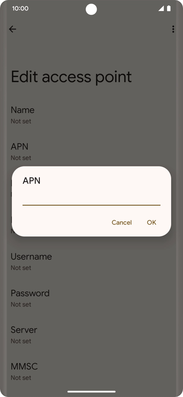 Key in wap.o2.co.uk and press OK. Key in wap.o2.co.uk and press OK.