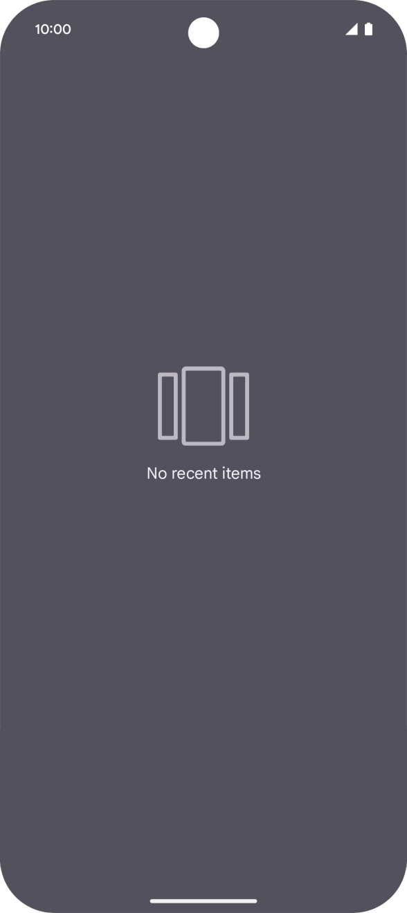 Slide your finger upwards starting from the bottom of the screen to return to the home screen.