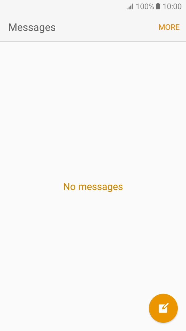 Press the new message icon. Press the new message icon.