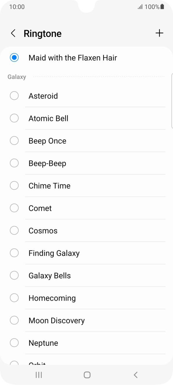 Press the Home key to return to the home screen.
