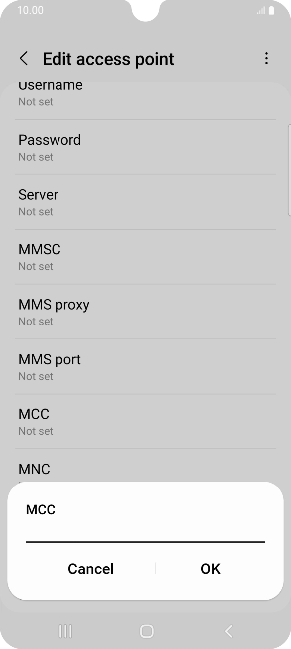 Key in 234 and press OK. Key in 234 and press OK.