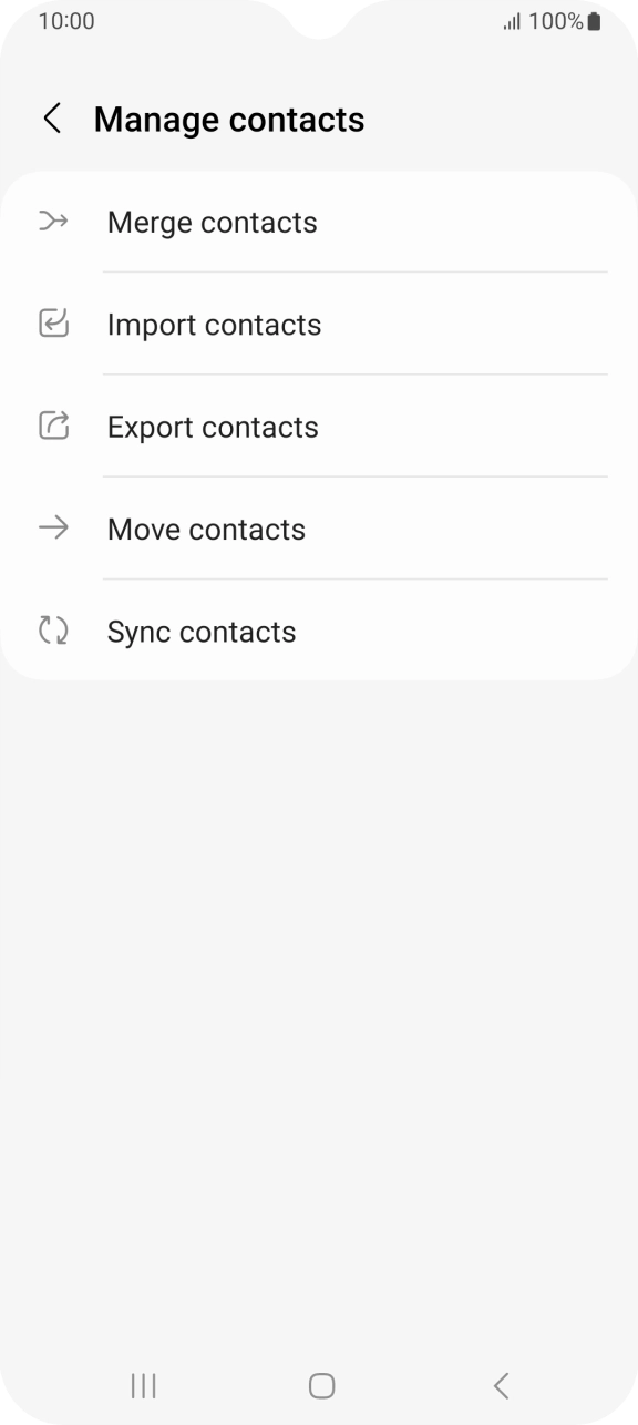 Press Import contacts. Press Import contacts.