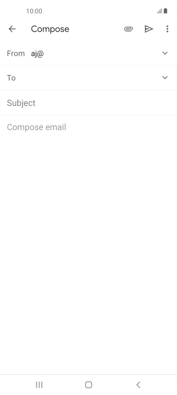 Press To and key in the first letters of the recipient's name.