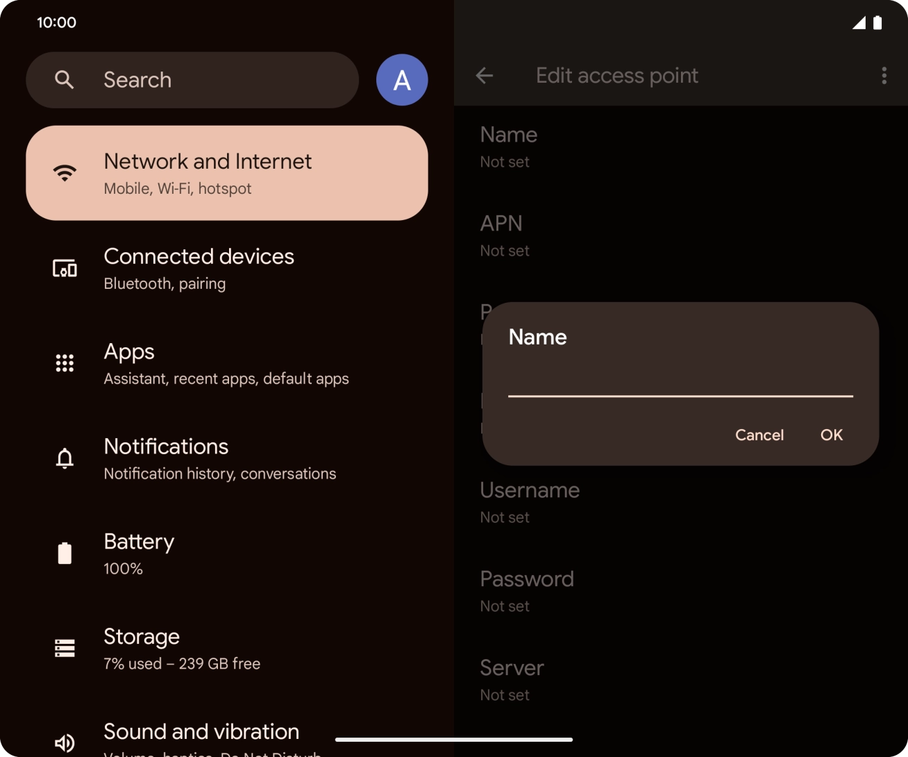 Key in O2 UK Internet and press OK.