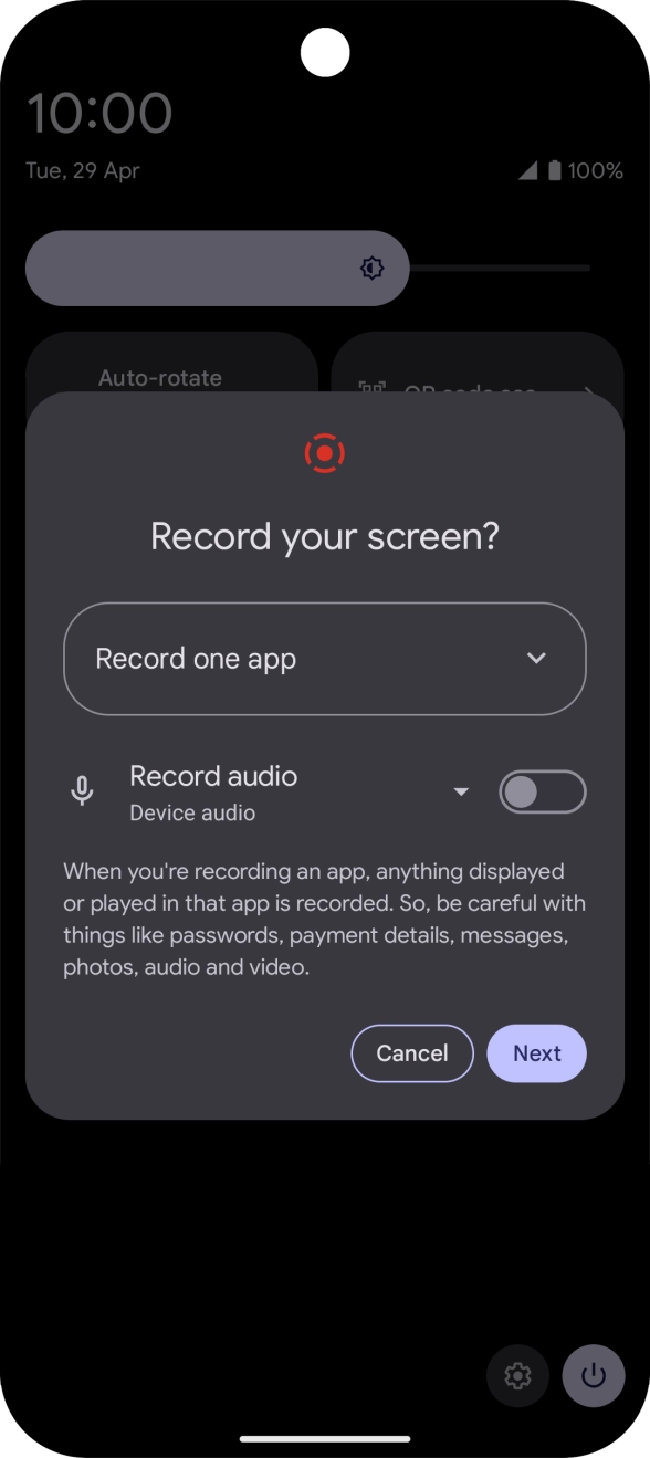 Follow the instructions on the screen to select the required settings.