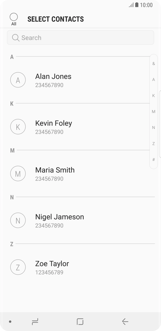 Press the field above 'All'.
