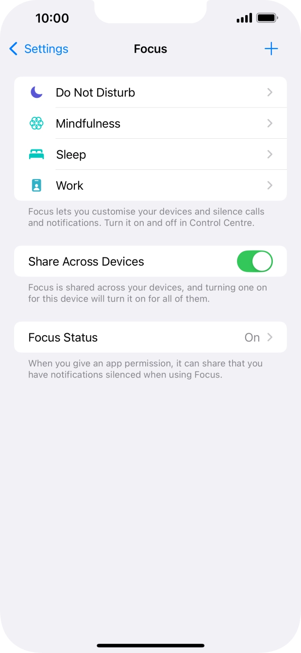 Press Do Not Disturb.