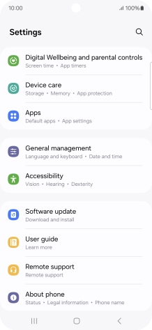 Press Software update.