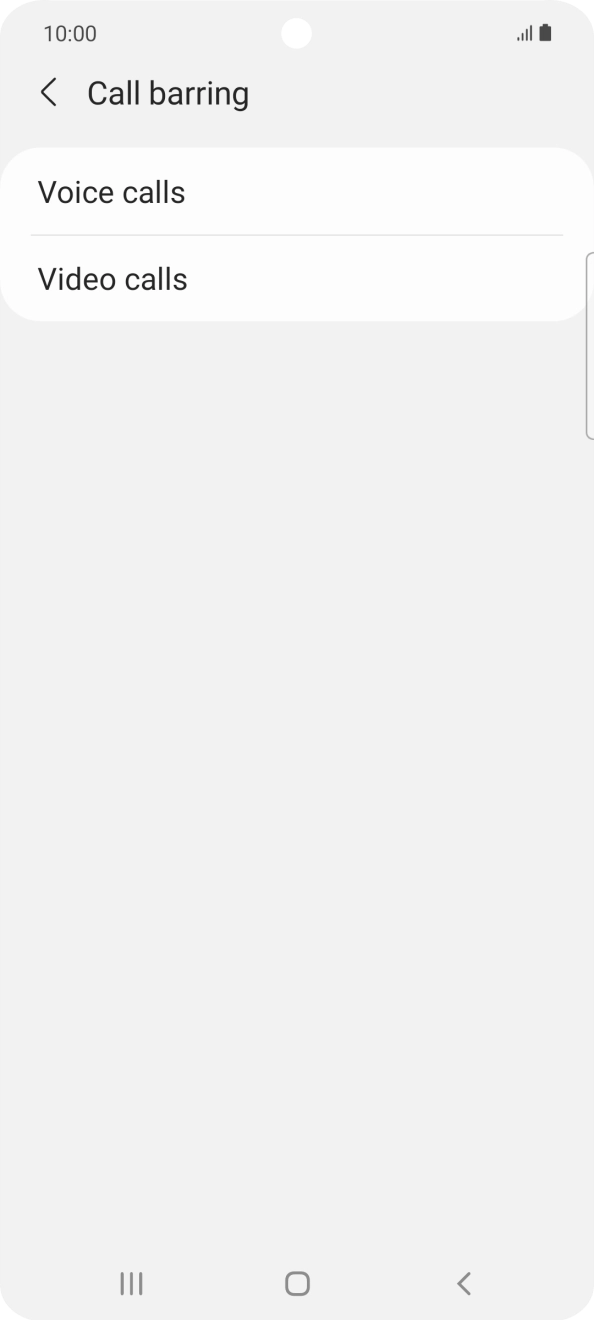 Press Voice calls. Press Voice calls.