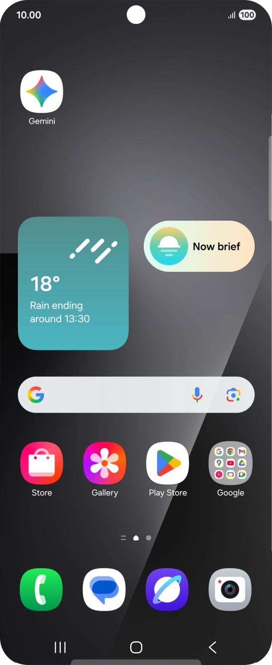 Press and hold the required app icon.