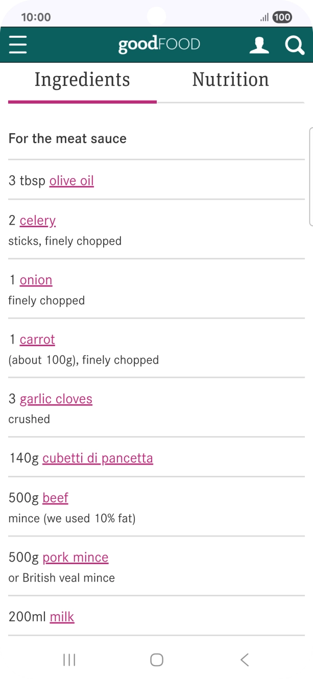 Go to the required screen.
