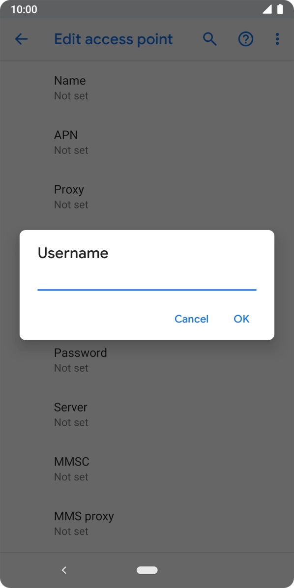 Key in o2 and press OK.
