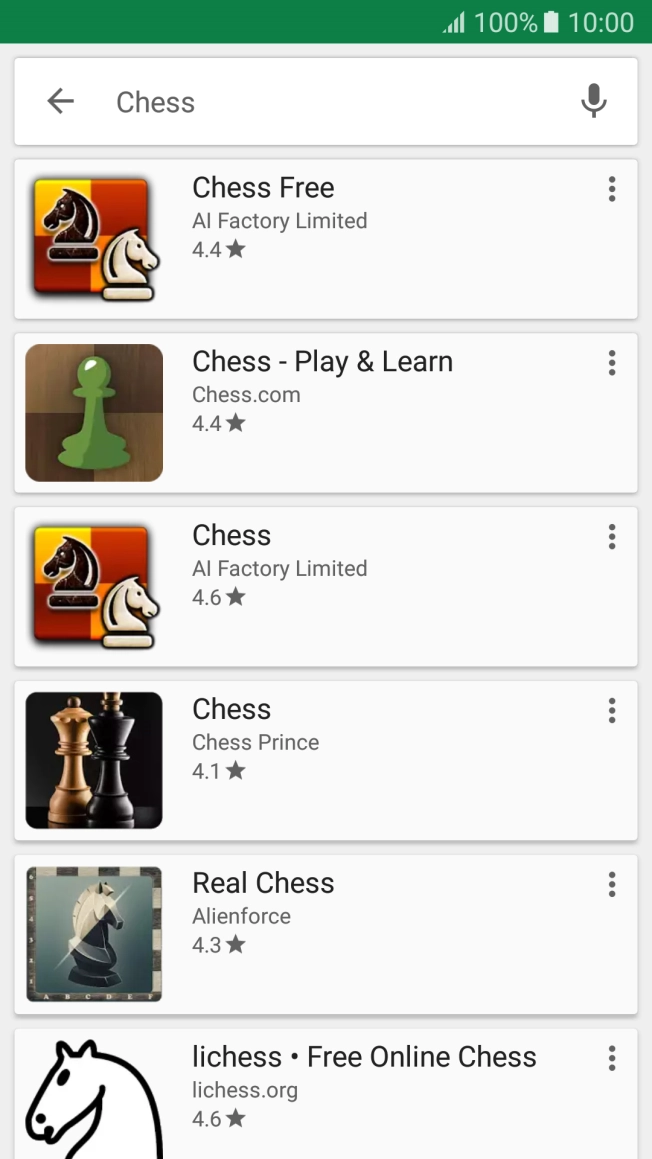 Press the required app.