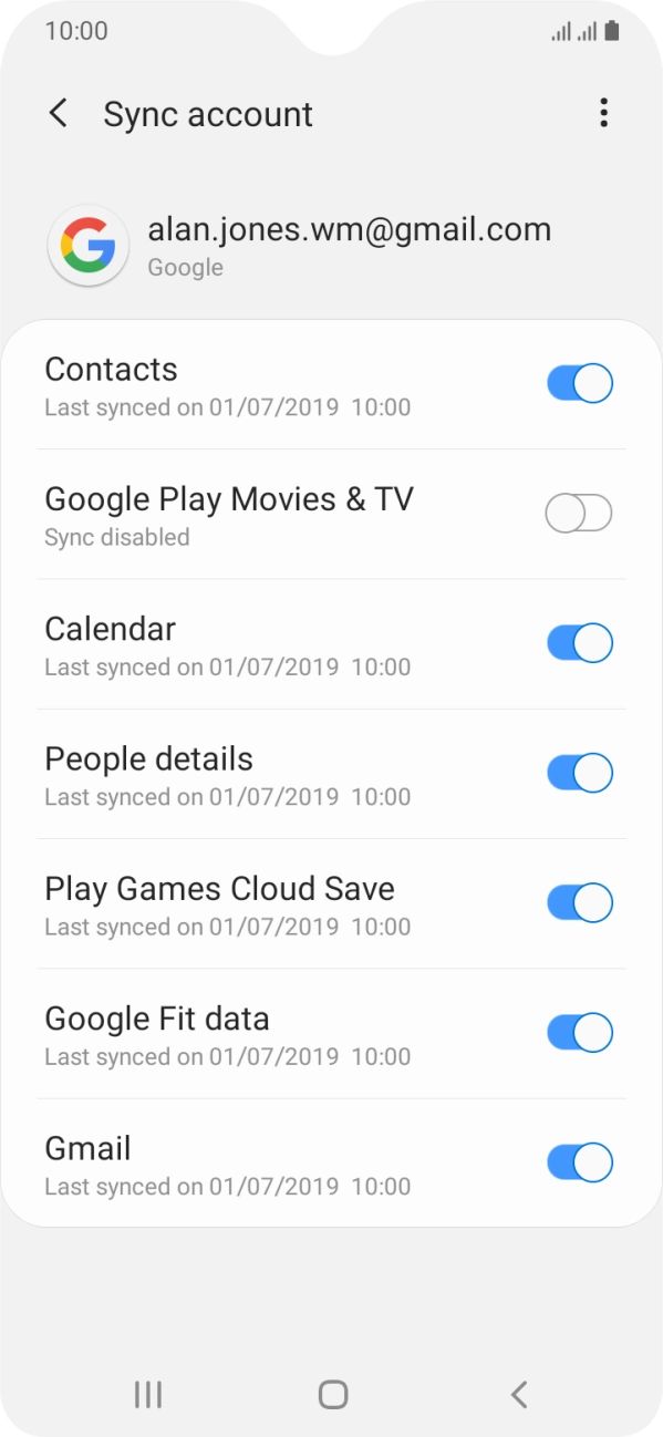 Press the Home key to return to the home screen.