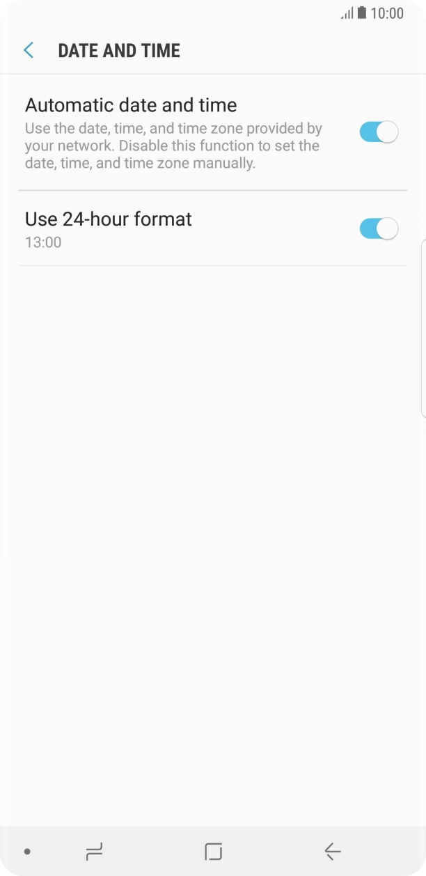 Press the Home key to return to the home screen.