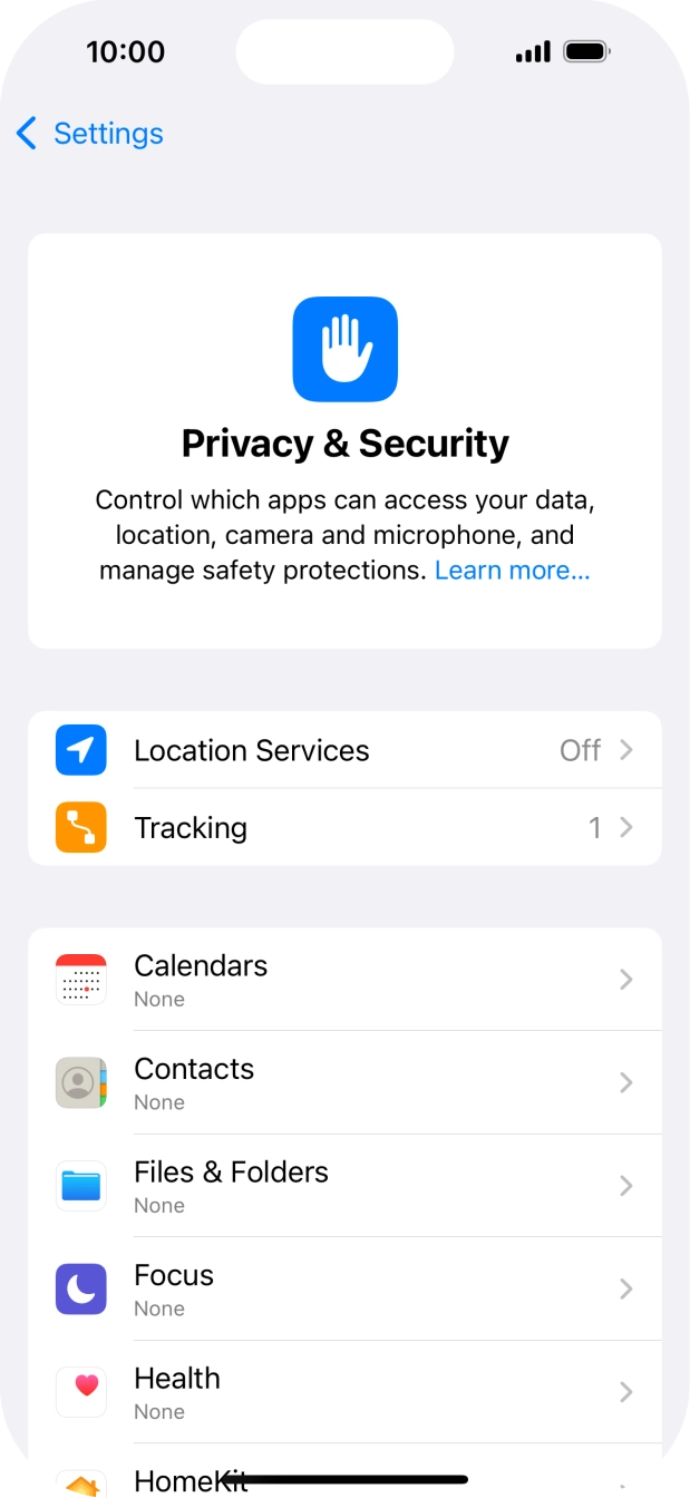Press Location Services. Press Location Services.