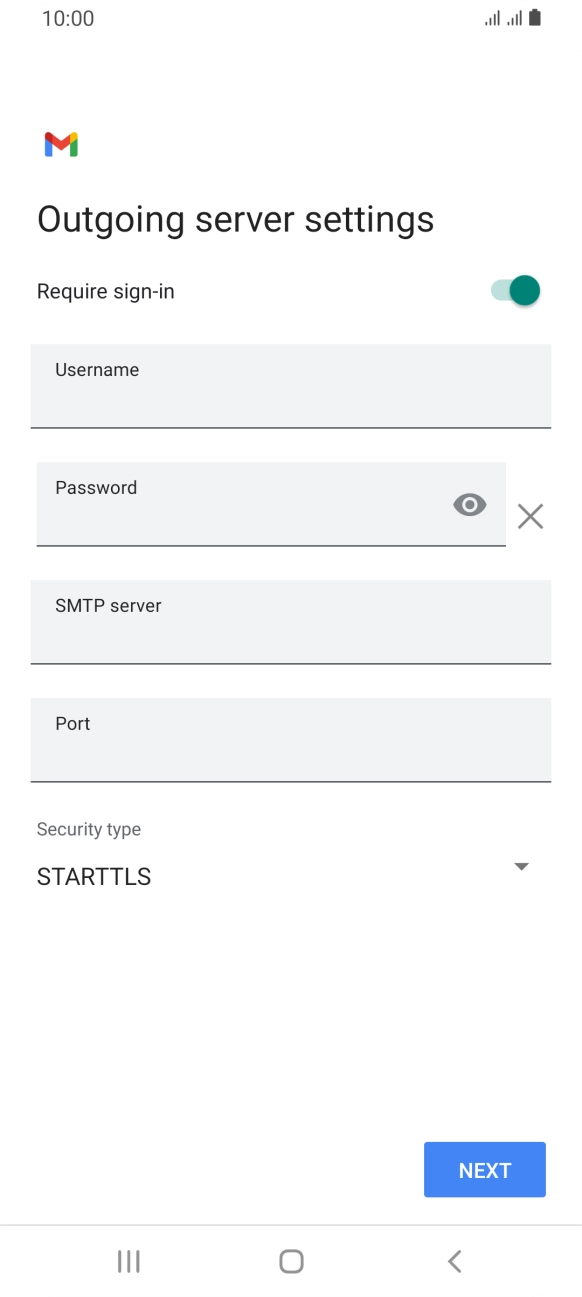 Press the indicator next to 'Require sign-in' to turn on the function.