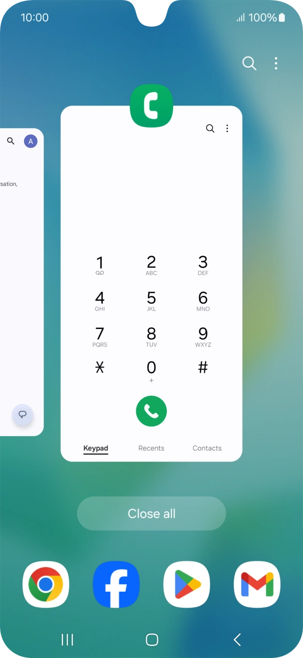 To end one running application, slide your finger upwards on the required application. To end one running application, slide your finger upwards on the required application.