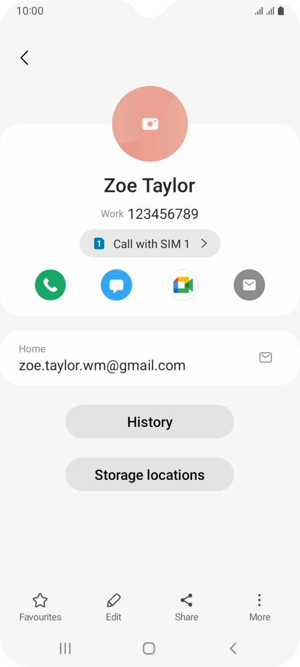 Press the call icon.