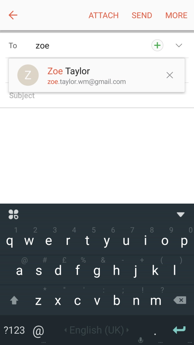 Press the required contact. Press the required contact.