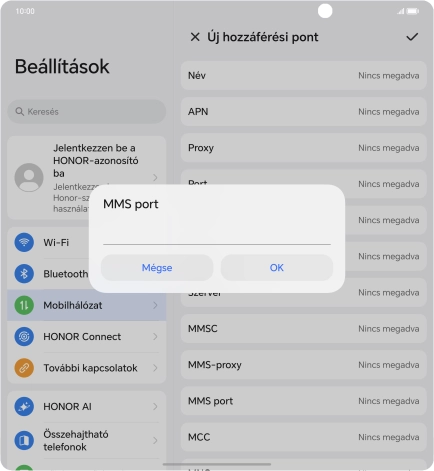Írd be azt, hogy 8080, és válaszd az OK lehetőséget.